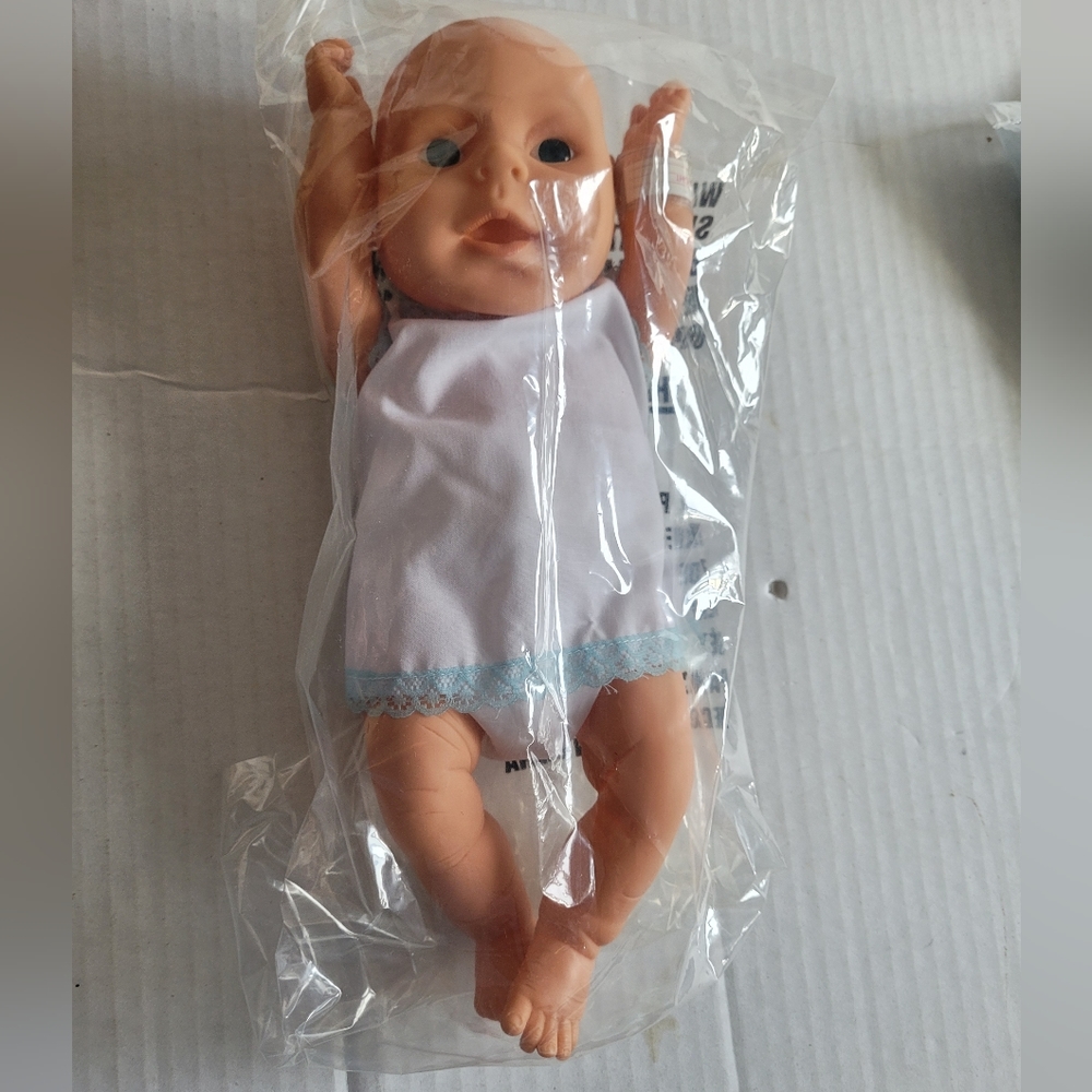 Vintage 1988 Raffoler Neborn Baby White Boy Doll 54592 With Accessories